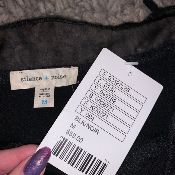 (SOLD) Urban Outfitters Black Slip Dress - Picture 4 of 4